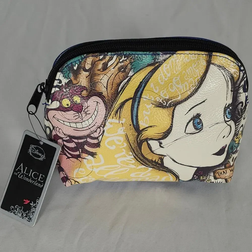 Loungefly Alice in Wonderland Cosmetic Bag – OG Heart Logo – 2016 – NWT – Rare - Picture 9 of 9
